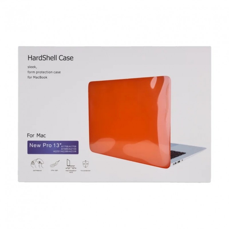 Чохол HardShell Case for MacBook 13.3 Pro (A1706/A1708/A1989/A2159/A2289/A2251/A2338) Orange