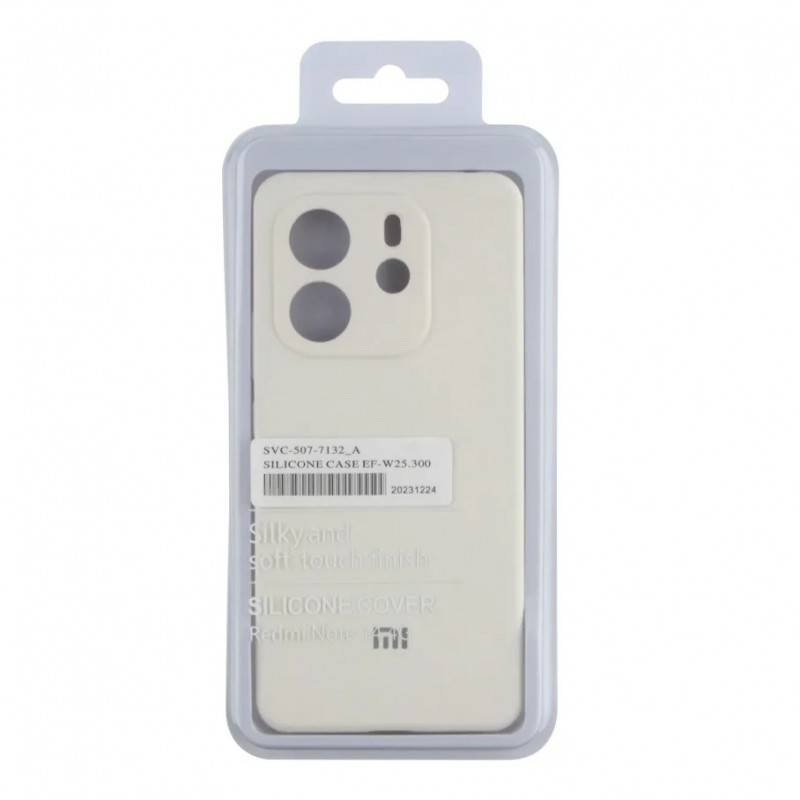 Чохол Liquid Silicone (AA) Full Camera для Xiaomi Redmi Note 14 4G (Global version) 09.White