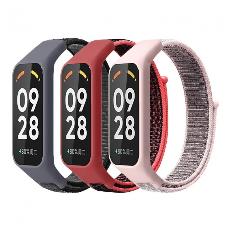 Ремінець для Xiaomi Mi Band 8 Active/Redmi Smart Band 2 Nylon Sea Shell