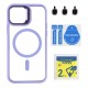 Чохол TPU+PC+Metal Stand Case with MagSafe and Camera Lenses для iPhone 12/12 Pro Purple