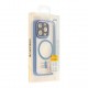 Чохол TPU+PC+Metal Calais with MagSafe для iPhone 15 Pro Dark Blue