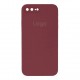 Чохол Silicone Case Square Full Camera для iPhone 7 Plus/8 Plus 37.Rose Red