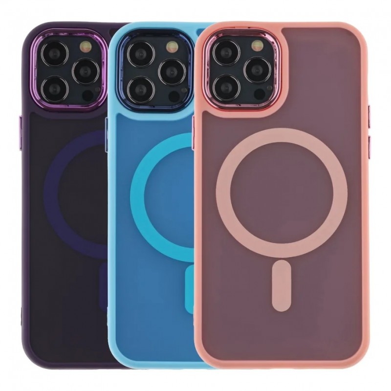 Чохол TPU+PC Space Magnetic Color with Magsafe для iPhone 12/12 Pro Dark Blue