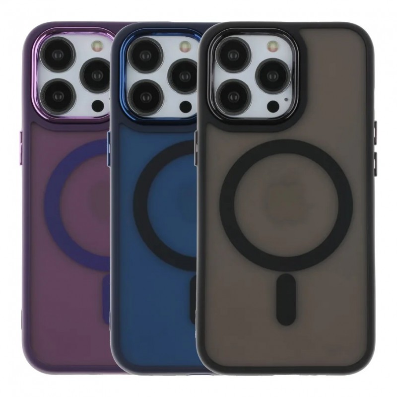 Чохол TPU+PC Space Magnetic Color with Magsafe для iPhone 13 Pro Max Black