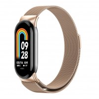 Ремінець для Xiaomi Mi Band 8/9/10 Milanese Loop Gold
