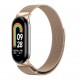 Ремінець для Xiaomi Mi Band 8/9/10 Milanese Loop Gold
