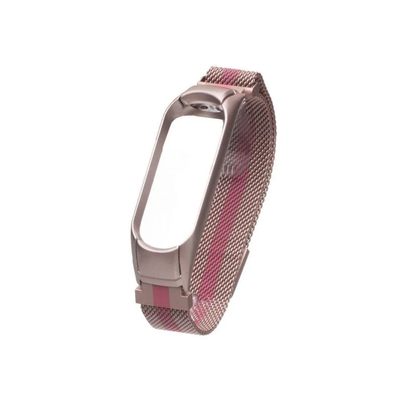 Ремінець для Xiaomi Mi Band 3 / 4 Milanese Loop Color Колір Бiло-Чорний