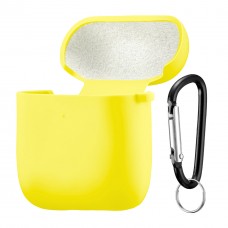 Чохол Silicone Case 2,5mm with microfiber for AirPods 1/2 Shiny Yellow