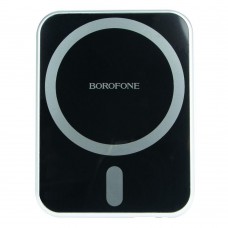 Тримач для телефона в автомобіль Borofone BH43 Xperience Magnetic Wireless 15W Колір Чорно-Сталевий