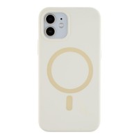 Чохол Glow Силіконовий Софтач з Магсейф для iPhone 12/12 Pro Колір Antique white