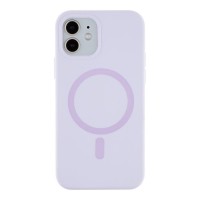 Чохол Glow Силіконовий Софтач з Магсейф для iPhone 12/12 Pro Колір Light purple