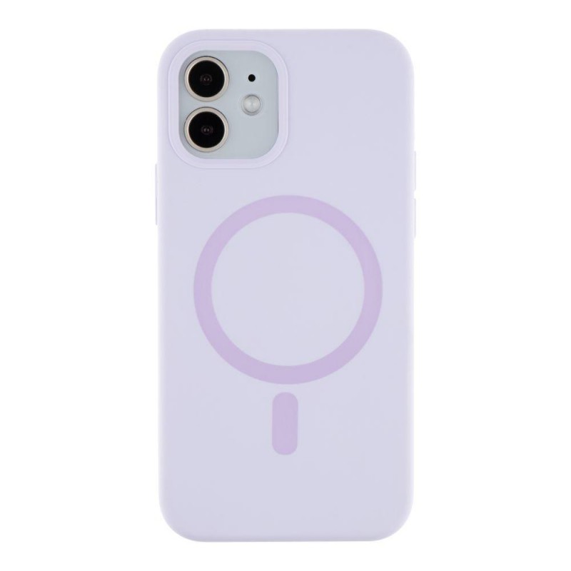 Чохол Glow Силіконовий Софтач з Магсейф для iPhone 12/12 Pro Колір Light purple