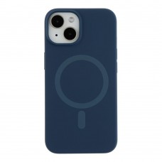 Чохол Glow Силіконовий Софтач з Магсейф для iPhone 14 Колір Dark blue