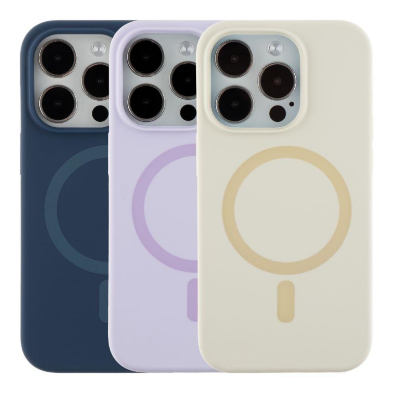 Чохол Glow Силіконовий Софтач з Магсейф для iPhone 14 Pro Колір Blue