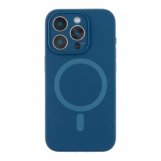 Чохол Glow Silicone Case Full Camera with Magsafe для iPhone 15 Pro Max Колір Dark blue