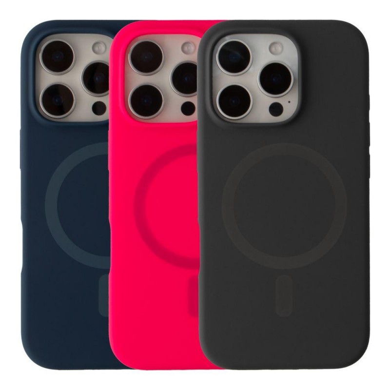 Чохол Glow Силіконовий Софтач з Магсейф для iPhone 16 Pro Колір Pink