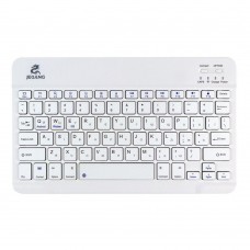 Клавіатура бездротова JEQANG JB-330 bluetooth charging Бiлий