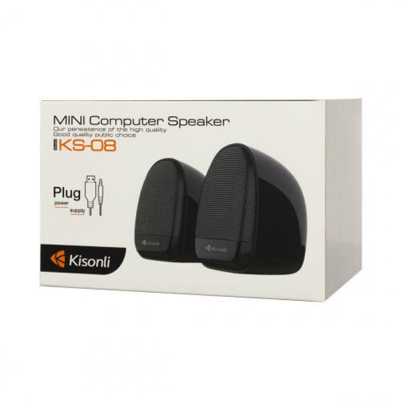 Компьютерные колонки Kisonli KS-08 Цвет Черный