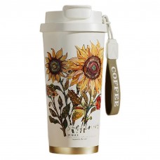 Термочашка Summer 520 мл з трубочкою і подвійним відкриванням рожевий HP-FM-352-3