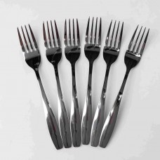 Набір столових виделок 6 штук з нержавіючої сталі 20 см вилки кухонні столові прилади класичний стиль HP-16978-14