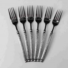 Набір столових виделок 6 штук із нержавіючої сталі 21 см вилки кухонні столові прилади сервірування HP-16978-11