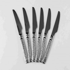 Набір ножів для стейка 6 штук з нержавіючої сталі 23 см комплект ножі кухонне приладдя HP-16978-09