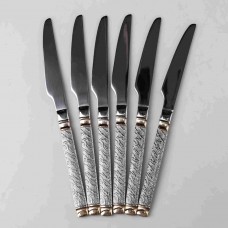 Набір столових ножів 6 штук із нержавіючої сталі 23 см ножі столові прилади сервіровка HP-16978-04