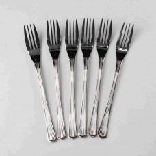 Набір столових виделок 6 штук із нержавіючої сталі 20.5 см вилки кухонні столові прилади сервірування HP-16978-02