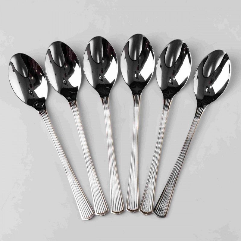 Набір столових ложок 6 штук із нержавіючої сталі 21 см ложки столові посуд нержавійка харчування HP-16978-01