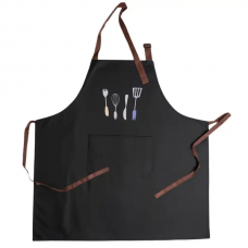 Фартух кухонний з поліестеру 68*75 см водонепроникний чорний 529-1B