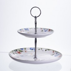 Етажерка Garden Rabbits порцелянова для фруктів та десертів 23*24 см HP-7323-6