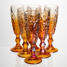 Набір келихів для шампанського 6 штук 160 мл на ніжці Yiwu HP-19-188