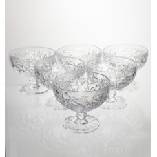 Набір креманок на ніжці 6 штук 340 мл скляні креманки для морозива жле та десертів HP-19-169