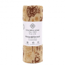 Відривні кухонні серветки з мікрофібри в рулоні 25х25 см (20 шт) Coffee Коричневий 544-2BR