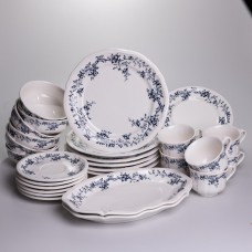 Столовий набір посуду тарілок і чашок 32 предмети на 6 персон Vintage порцеляновий YY78-10A