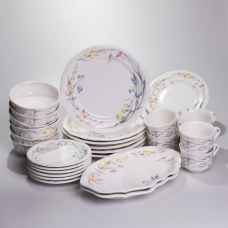 Столовий набір посуду тарілок і чашок 32 предмети на 6 персон Villeroy порцеляновий YY78-8A