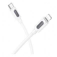 Кабель USB Borofone BX114 Silicone Type-C to Lightning PD27W Белый
