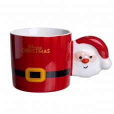 Чашка порцелянова новорічна Merry Christmas 350 (мл) Червона Yiwu FM-CS-51R