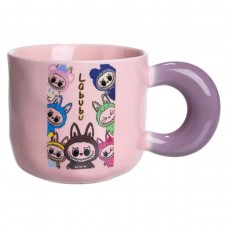 Чашка порцелянова Labubu Brighten Your Day 400 (мл) подарункова кружка прикольна чашка для дітей на подарунок FM-22B