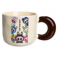 Чашка порцелянова Labubu Brighten Your Day 400 (мл) подарункова кружка прикольна чашка для дітей на подарунок FM-21D