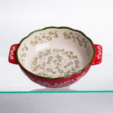 Форма для запікання Vintage Ø17 (см) кругла форма для випікання в духовці з ручками Червона HM04-05