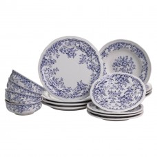 Столовий набір посуду 16 (шт) на 4 особи Bitossi порцеляновий Синій YY78-1A