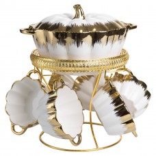 Суповий сервіз на 6 персон супниця 2 (л) на підставці з бульйонницями 350 (мл) ML152