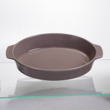 Форма для запікання овальна 36×22.5×7 (см) форма для духовки 2 літри Бежевий S1286