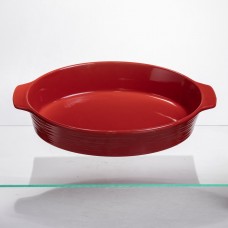 Форма для запікання овальна 36×22.5×7 (см) форма для духовки 2 літри Червоний S1289