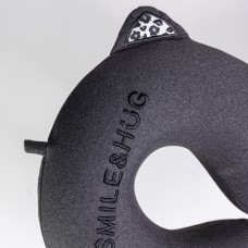 Подушка для шиї Smile&Hug U-подібна темно-сіра HP-56-14B
