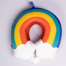Подушка для шиї Rainbow U-подібна, синій HP-56-13BL
