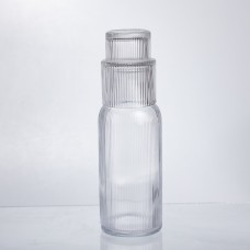 Глечик 700 мл зі склянкою 1 (шт) графин для компоту соку води лимонаду глечик для напоїв Прозорий HP-19-L3