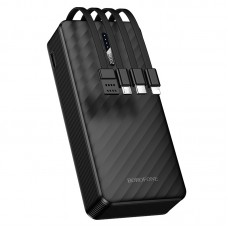 Универсальная Мобильная Батарея Power Bank Borofone BJ84A Smooth with four cables 20000mAh Черный
