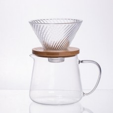 Набір для кави скляний заварник та пуровер 600 мл 64486-29